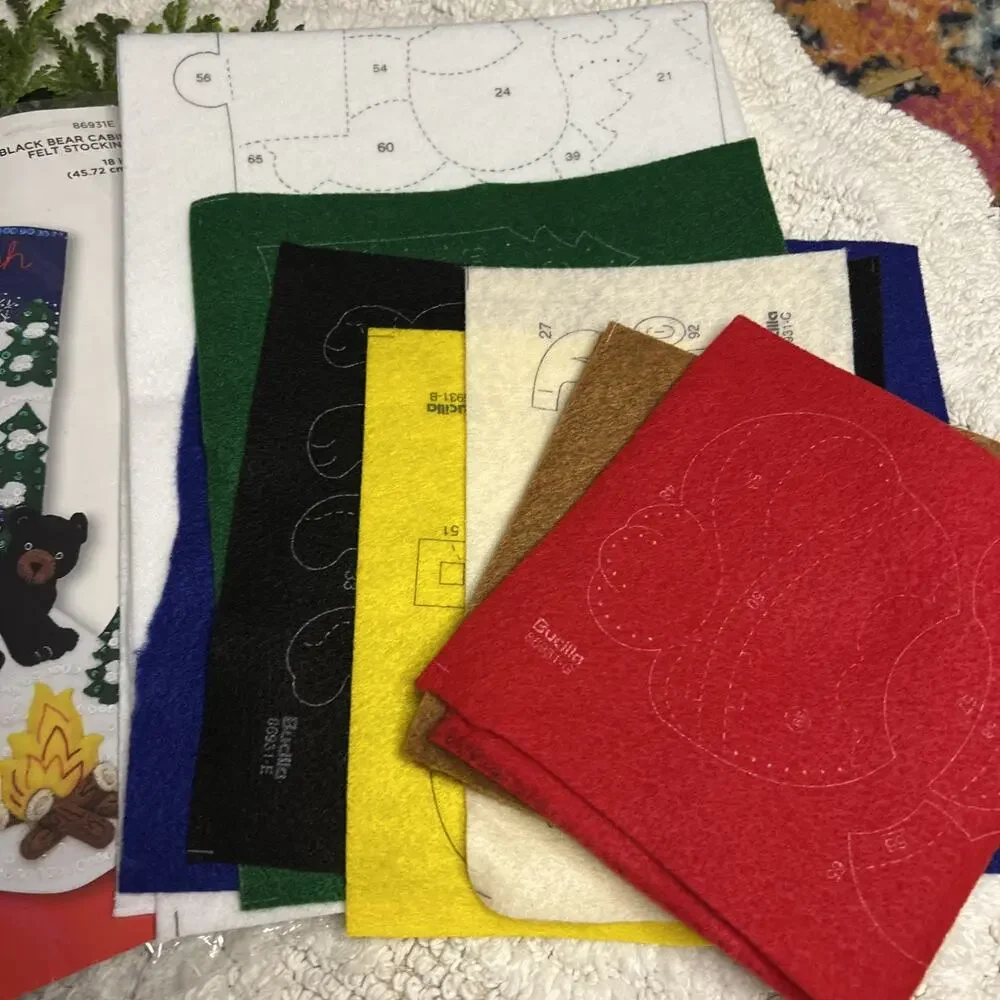 Bucilla Felt Stocking Applique Kit 18